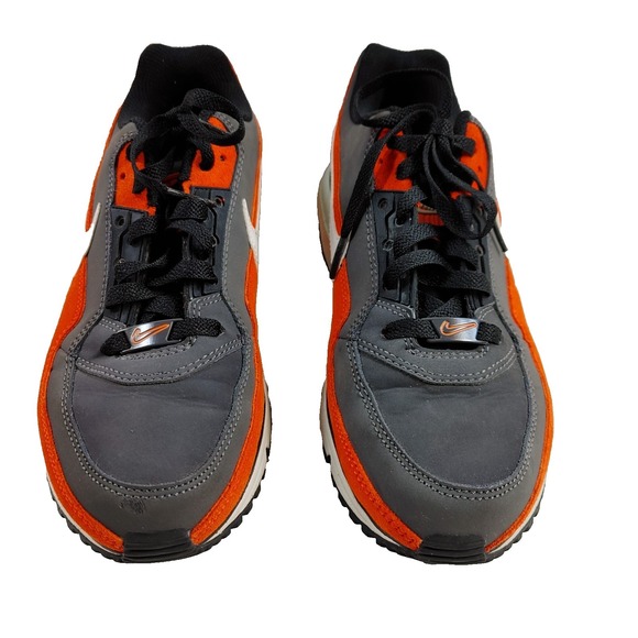 NIKE AIR MAX LTD 3 Men\'s Size 8.5 Football Grey Orange Sneaker Shoe